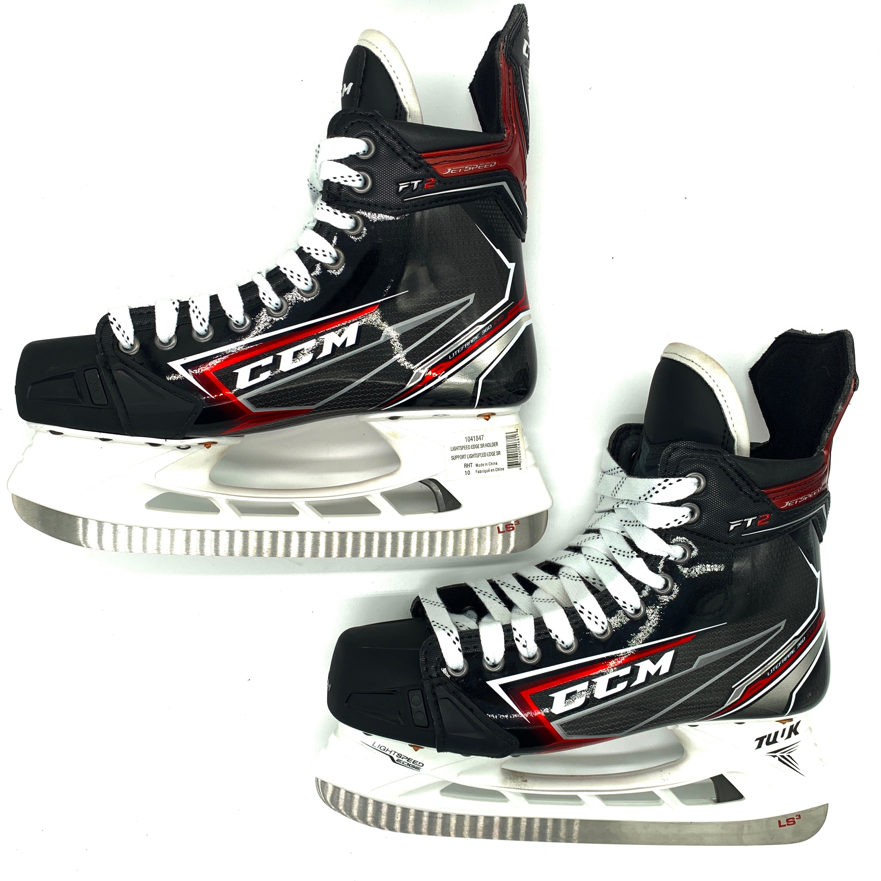 Patins de hockey CCM Jetspeed FT2 Pro Stock - Taille L9.5D/R9.75D - Arthur Kaliyev